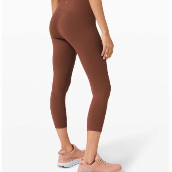 Lululemon Wunder Train High-Rise Crop 21" in Ancient Copper - Size 6 - Picture 3 of 9